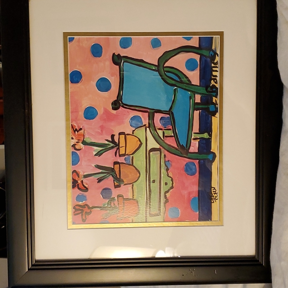 A.E. Barnes framed painting.